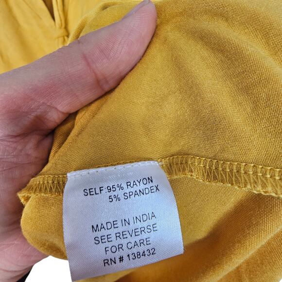 ModCloth Women Blouse Tie Front Plus Size 1X Stretch Pullover Career Office Work - Picture 6 of 7